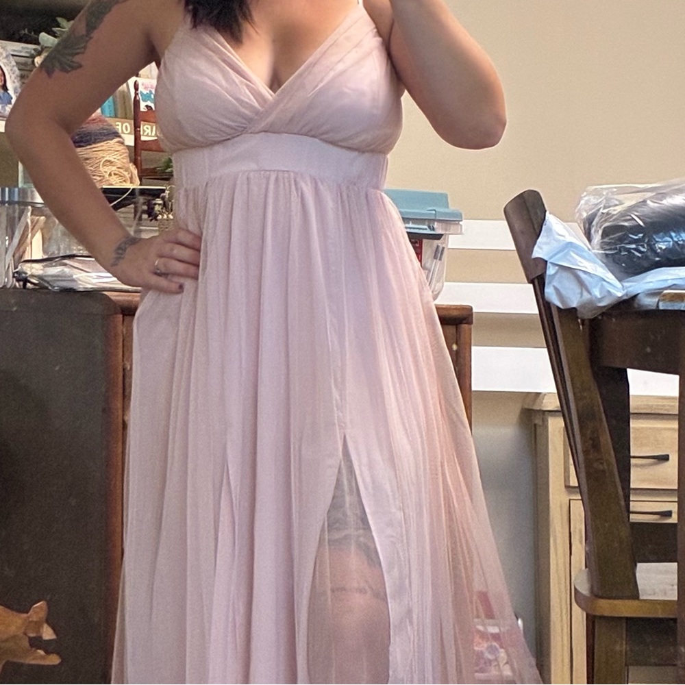 *NEW* Elegant Pink PROM Tulle Dress